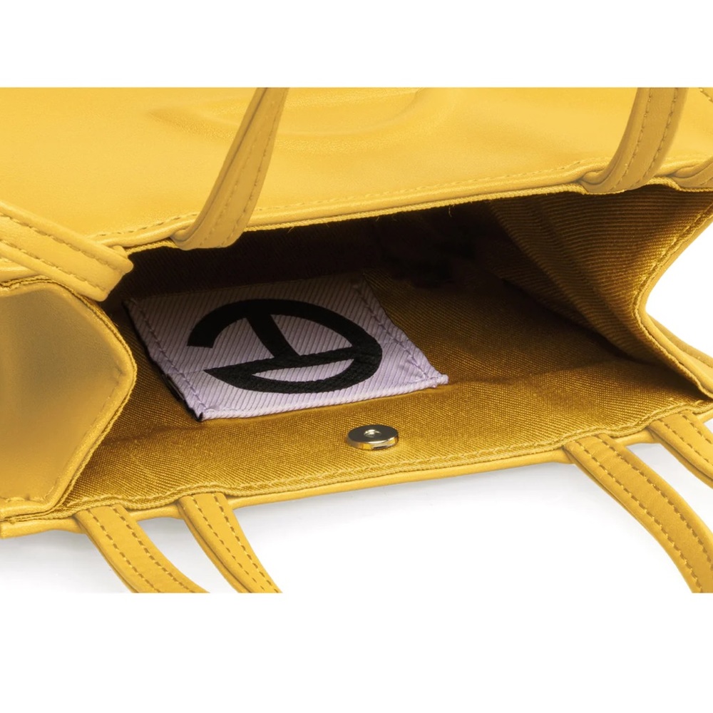 Telfar small yellow shopping bag brand new, still in box and covers, never used